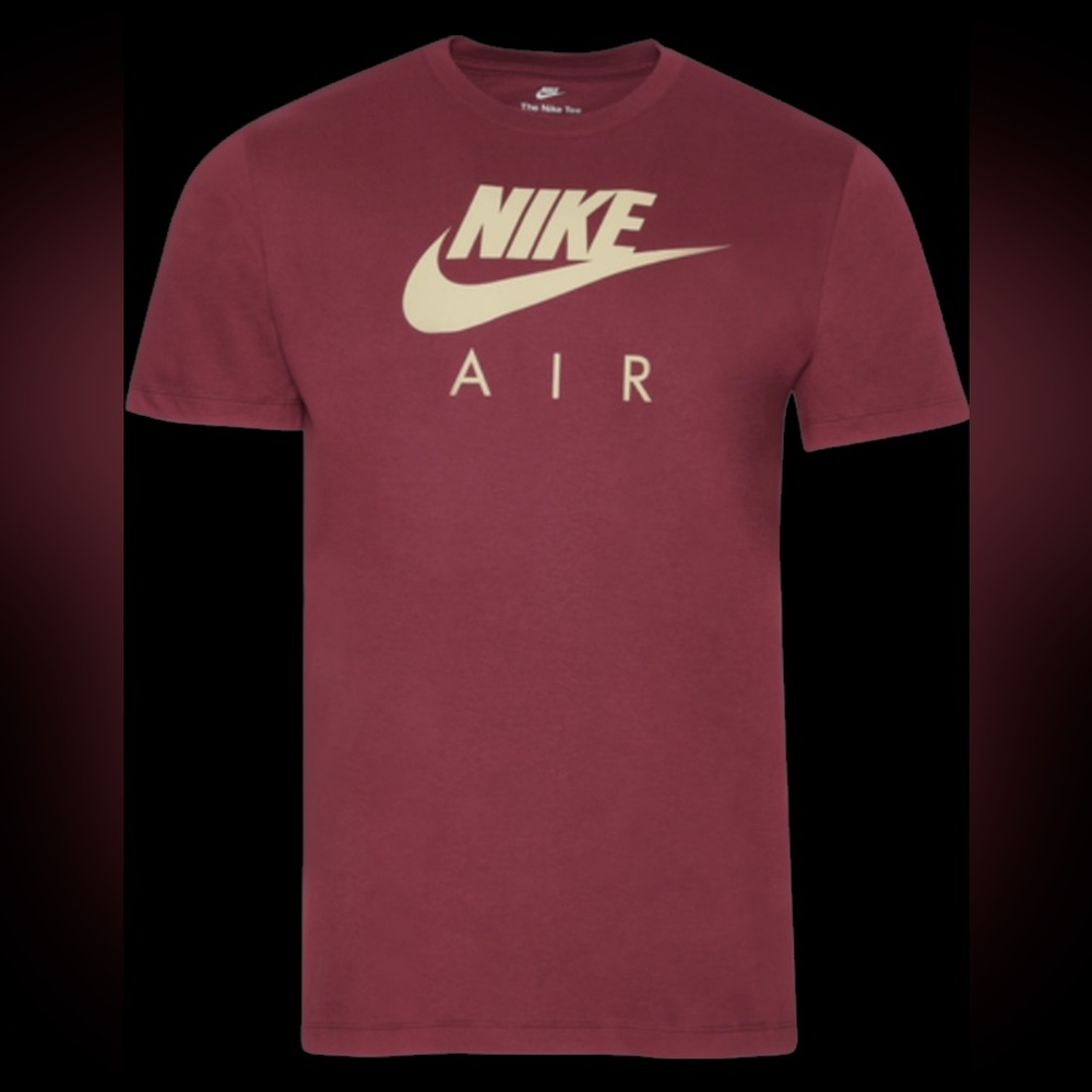 Nike Air Futura T-Shirt - Maroon/Gold